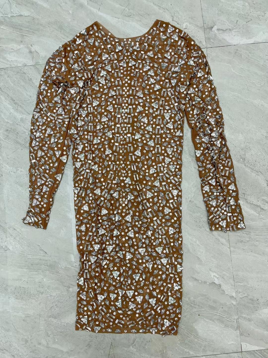 CELESINYI Sanjiaosuo Crystal Geometric Bodysuit