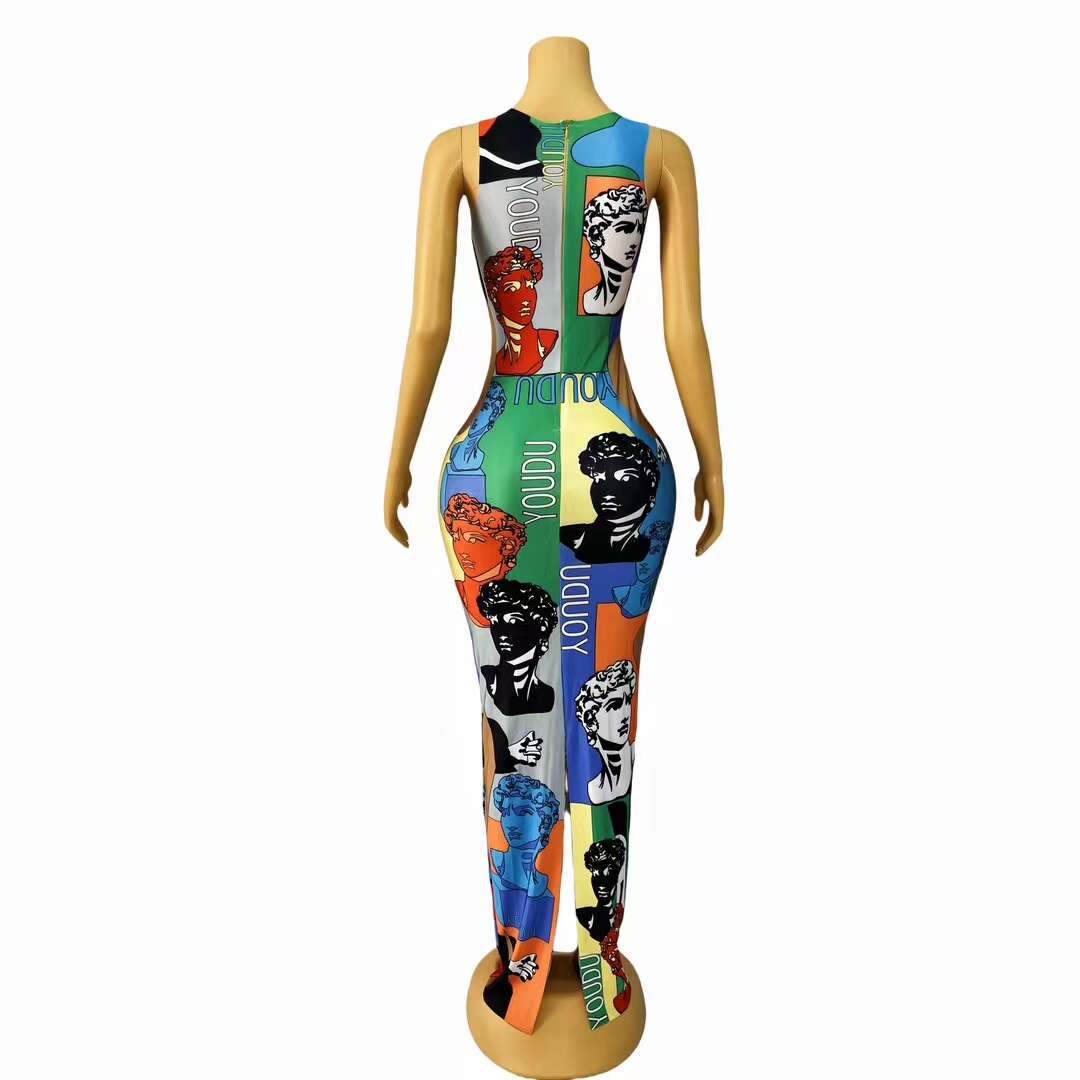 CELESINYI POP Crystal Pop Art Gown