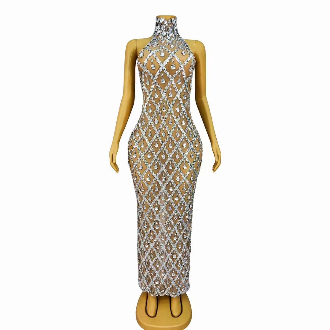 CELESINYI Diduanshaokaojia Crystal Skin Diamond Gown