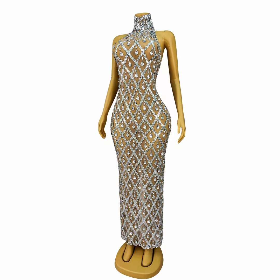CELESINYI Diduanshaokaojia Crystal Skin Diamond Gown