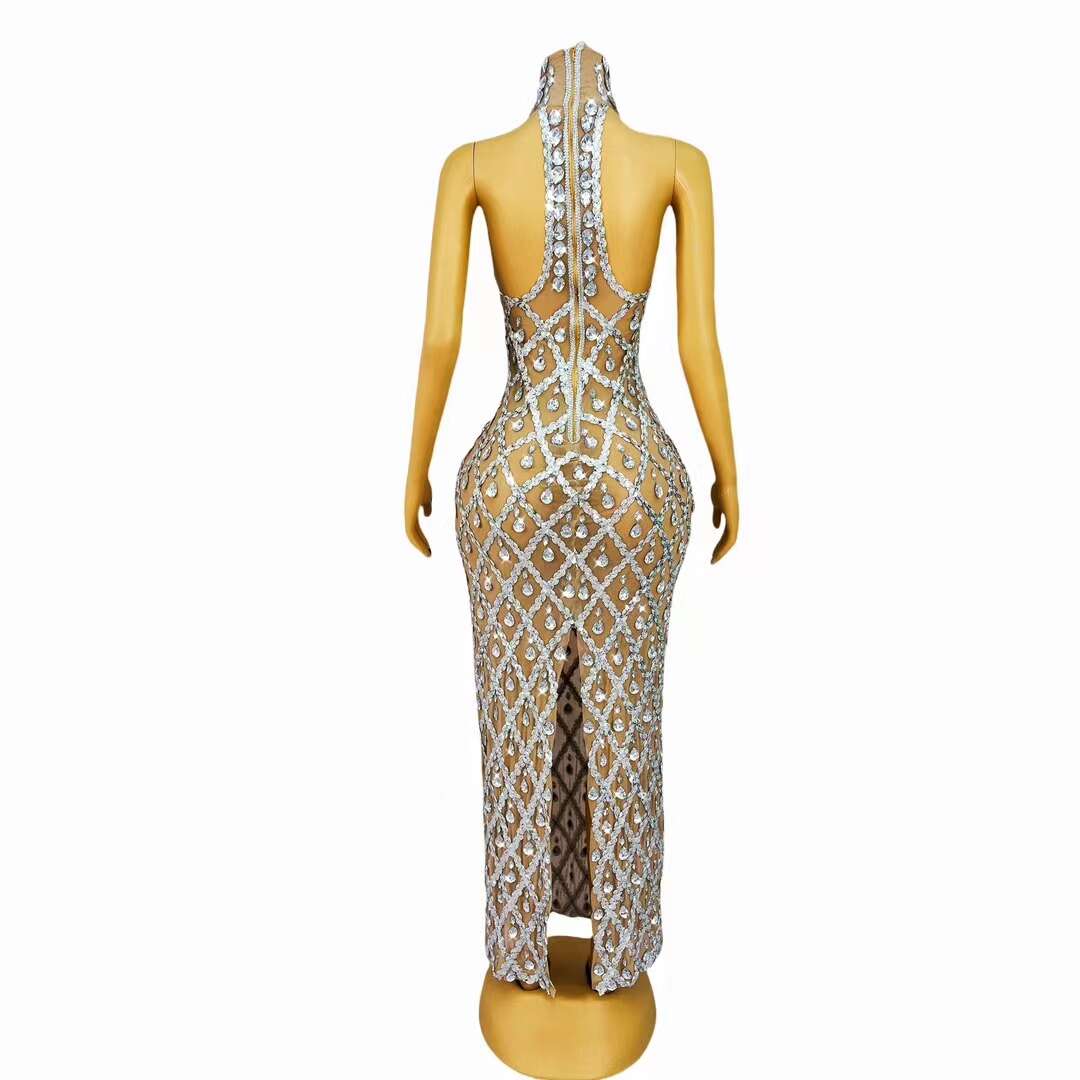 CELESINYI Diduanshaokaojia Crystal Skin Diamond Gown