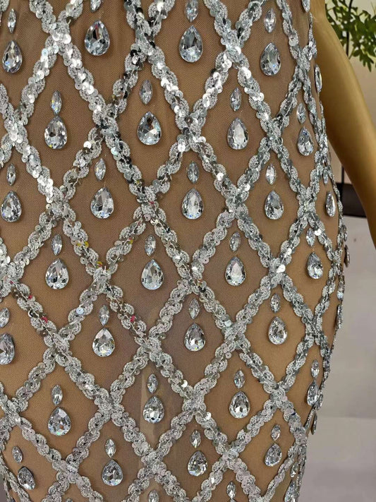 CELESINYI Diduanshaokaojia Crystal Skin Diamond Gown