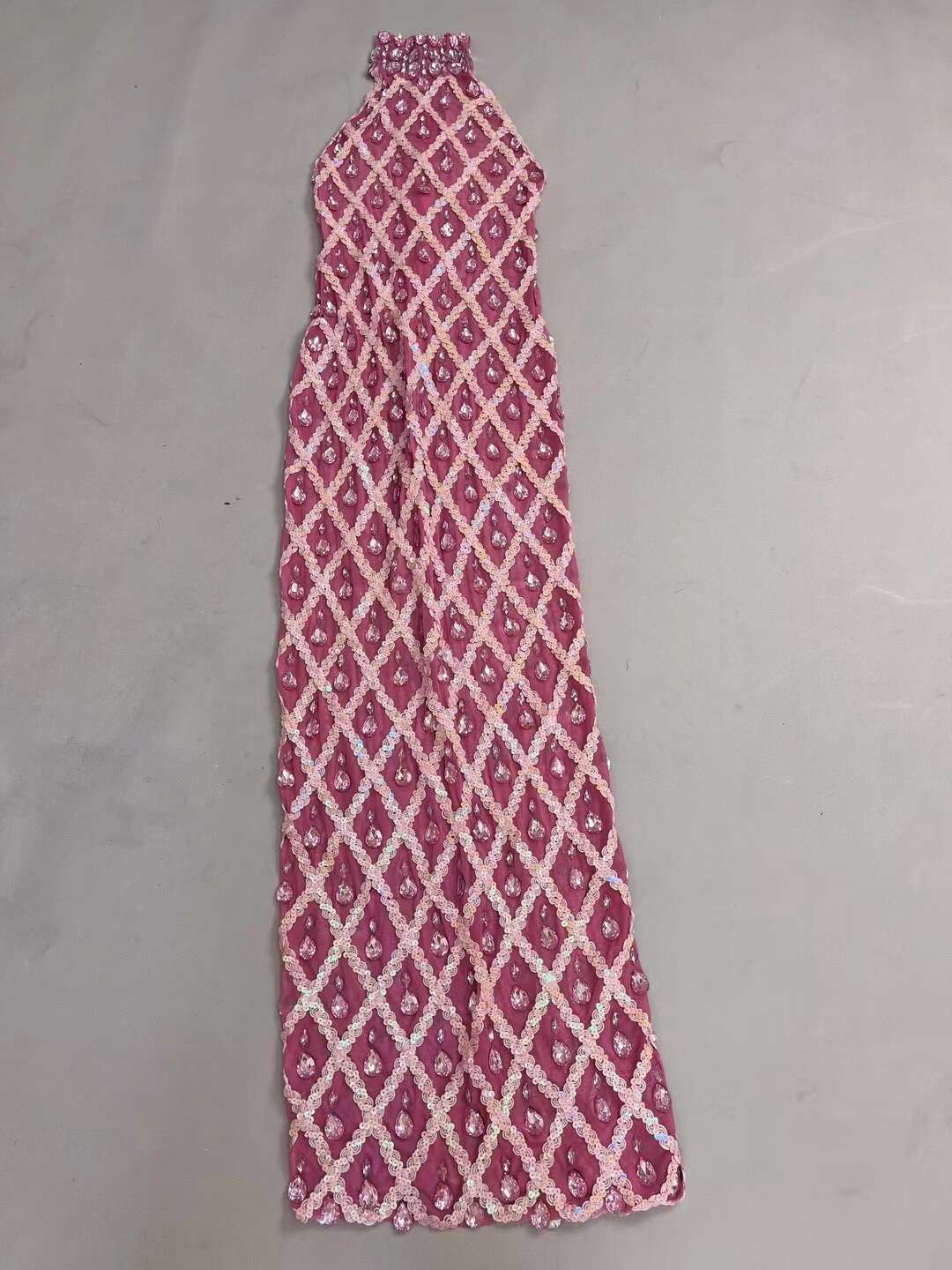 CELESINYI Diduanshaokaojia Crystal Pink Diamond Gown