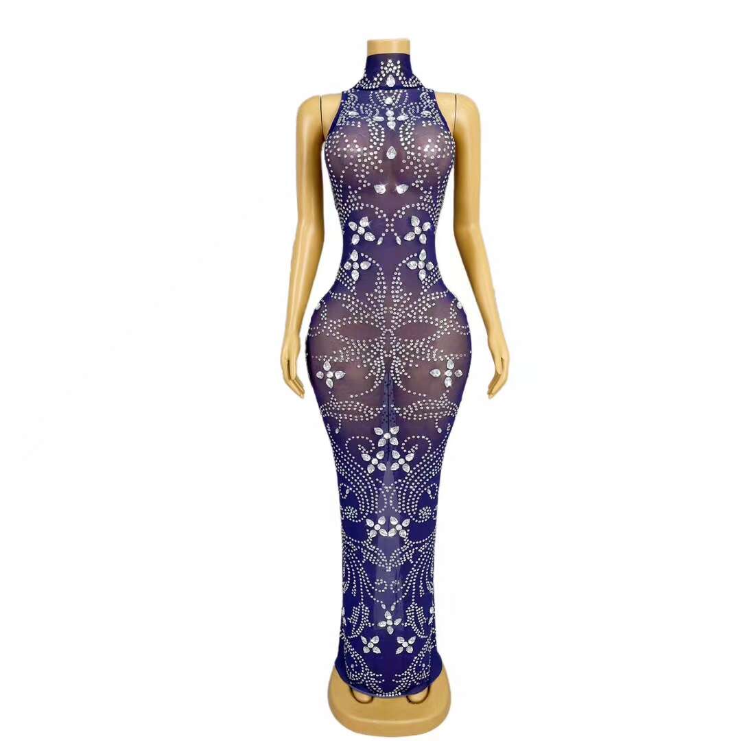 CELESINYI Huaxin Crystal Paisley Bodysuit