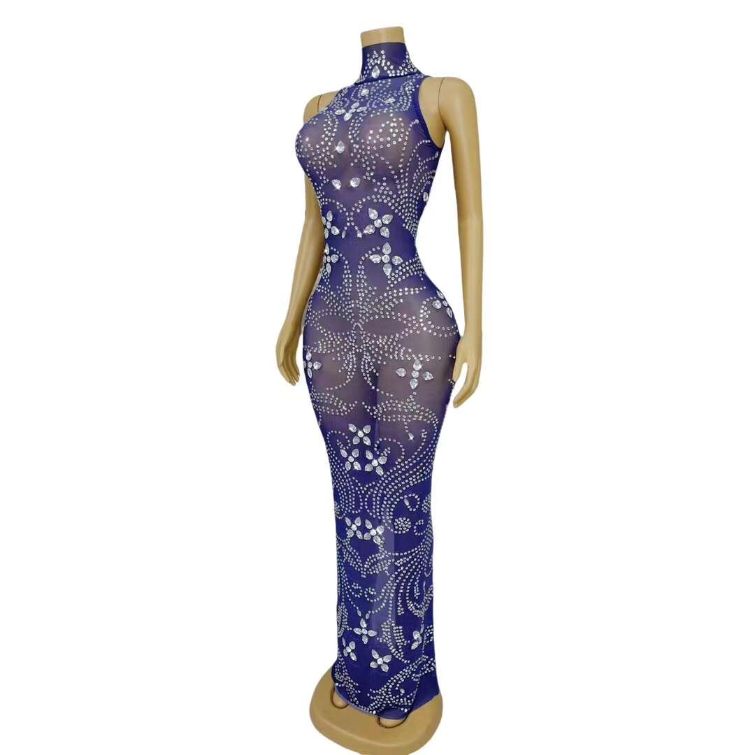 CELESINYI Huaxin Crystal Paisley Bodysuit
