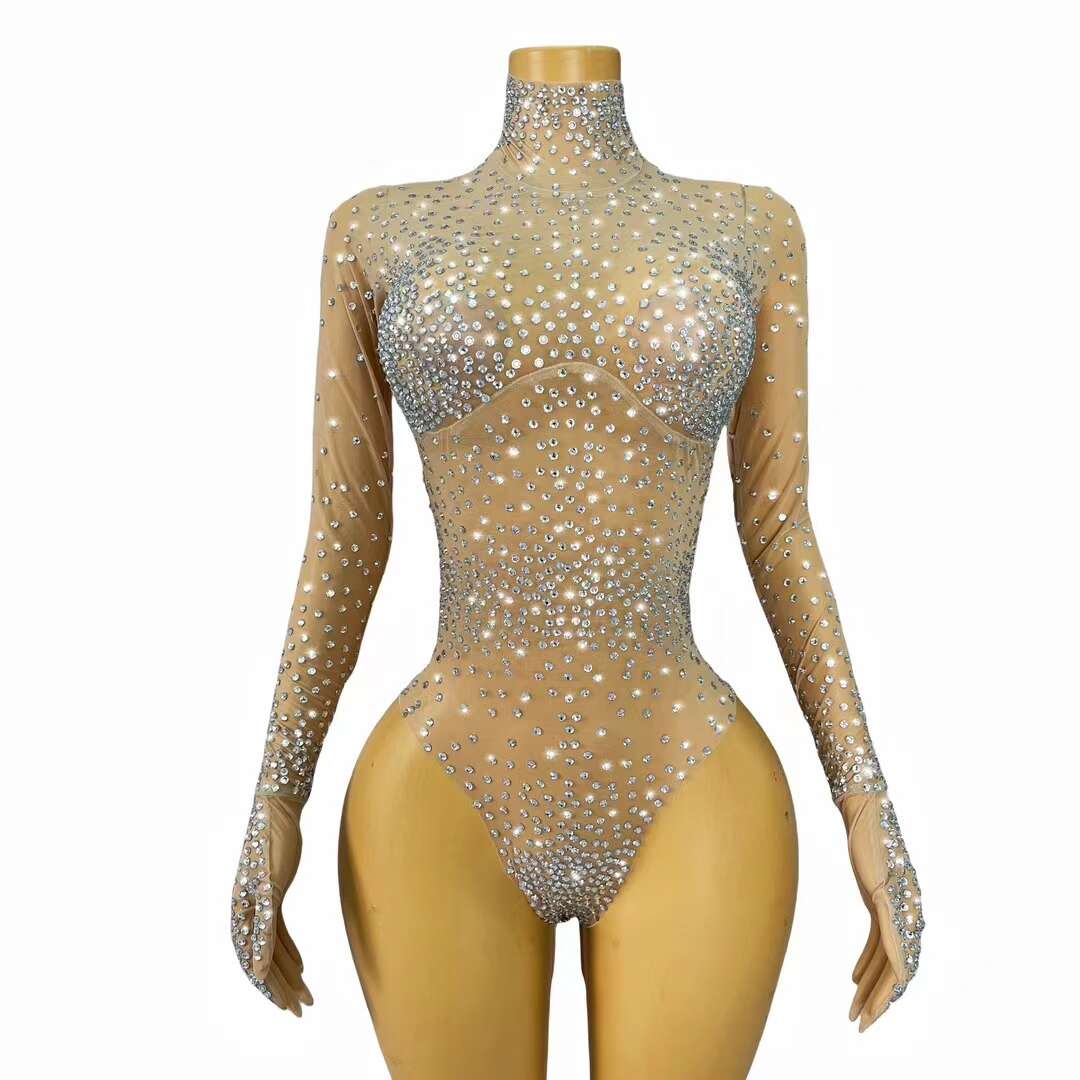 CELESINYI Xinghaichenai Crystal Star Glove Bodysuit