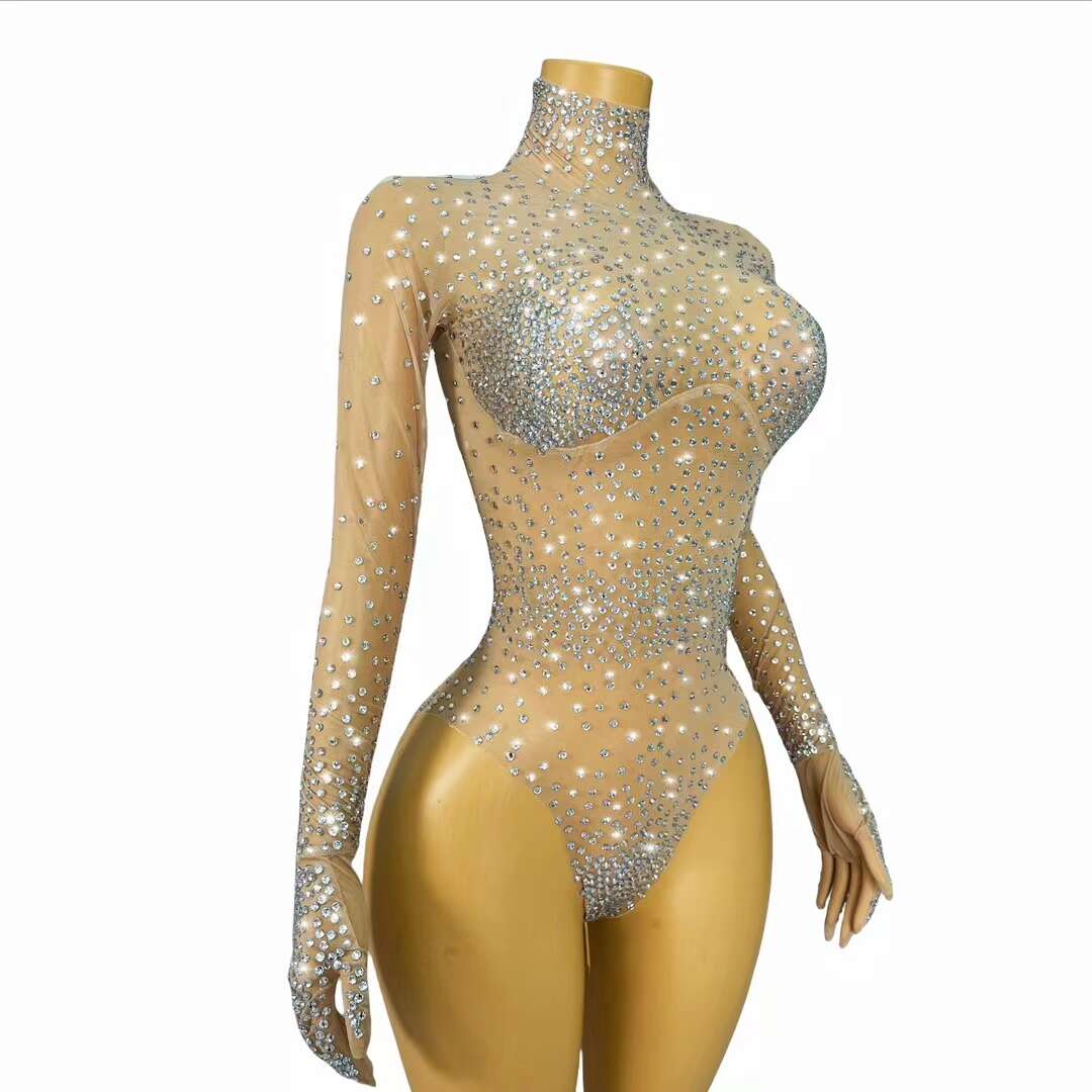 CELESINYI Xinghaichenai Crystal Star Glove Bodysuit