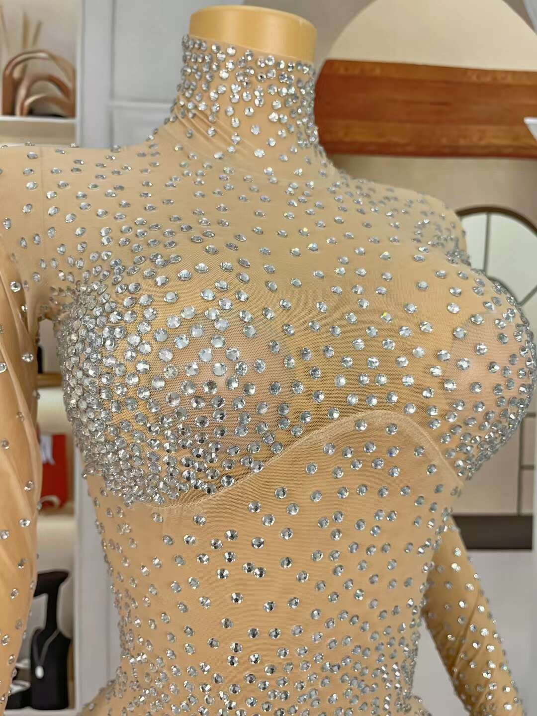 CELESINYI Xinghaichenai Crystal Star Glove Bodysuit