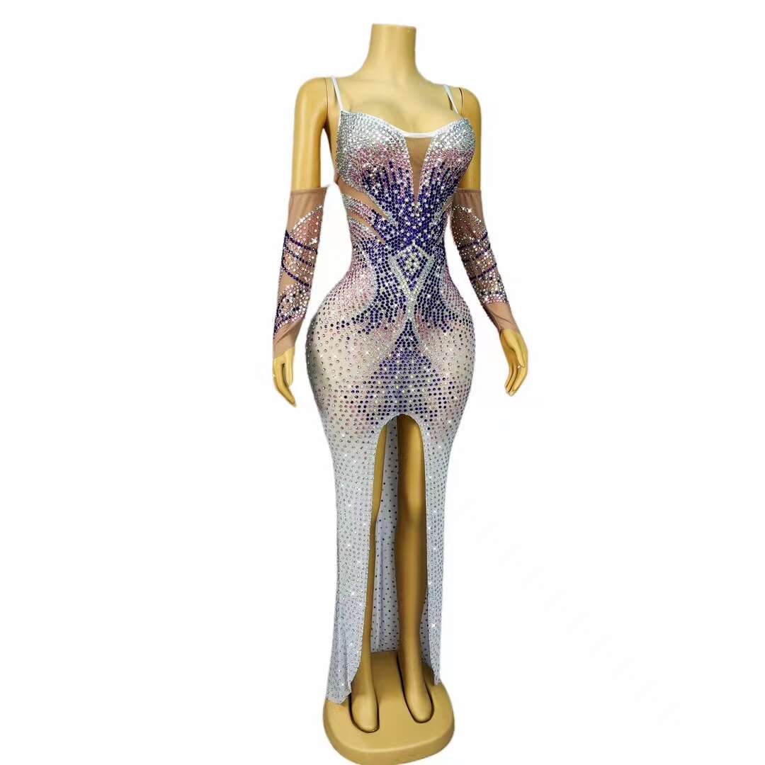CELESINYI Xiangsiyi Crystal Sweetheart Gloves Gown