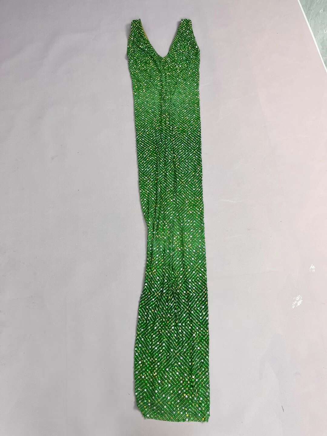 CELESINYI Heshibi Crystal Green Jade Gown