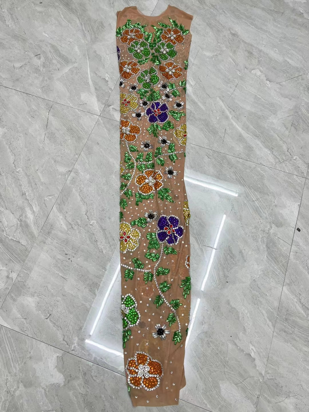 CELESINYI Qianhua Crystal Flower Gown
