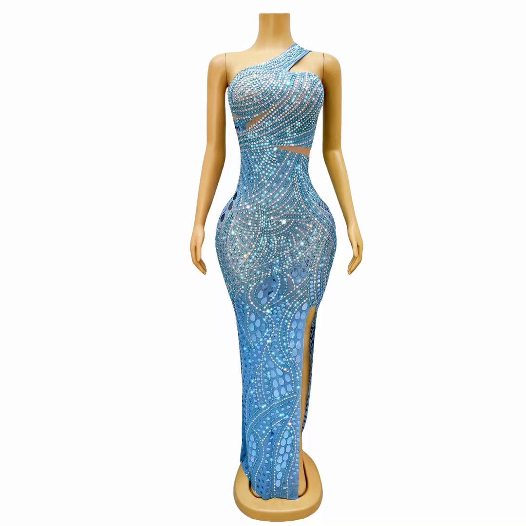 CELESINYI Shanhuhai Crystal Coral Gown