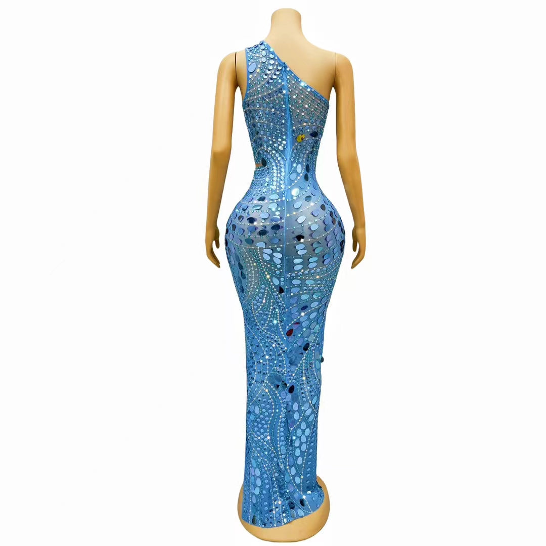 CELESINYI Shanhuhai Crystal Coral Gown