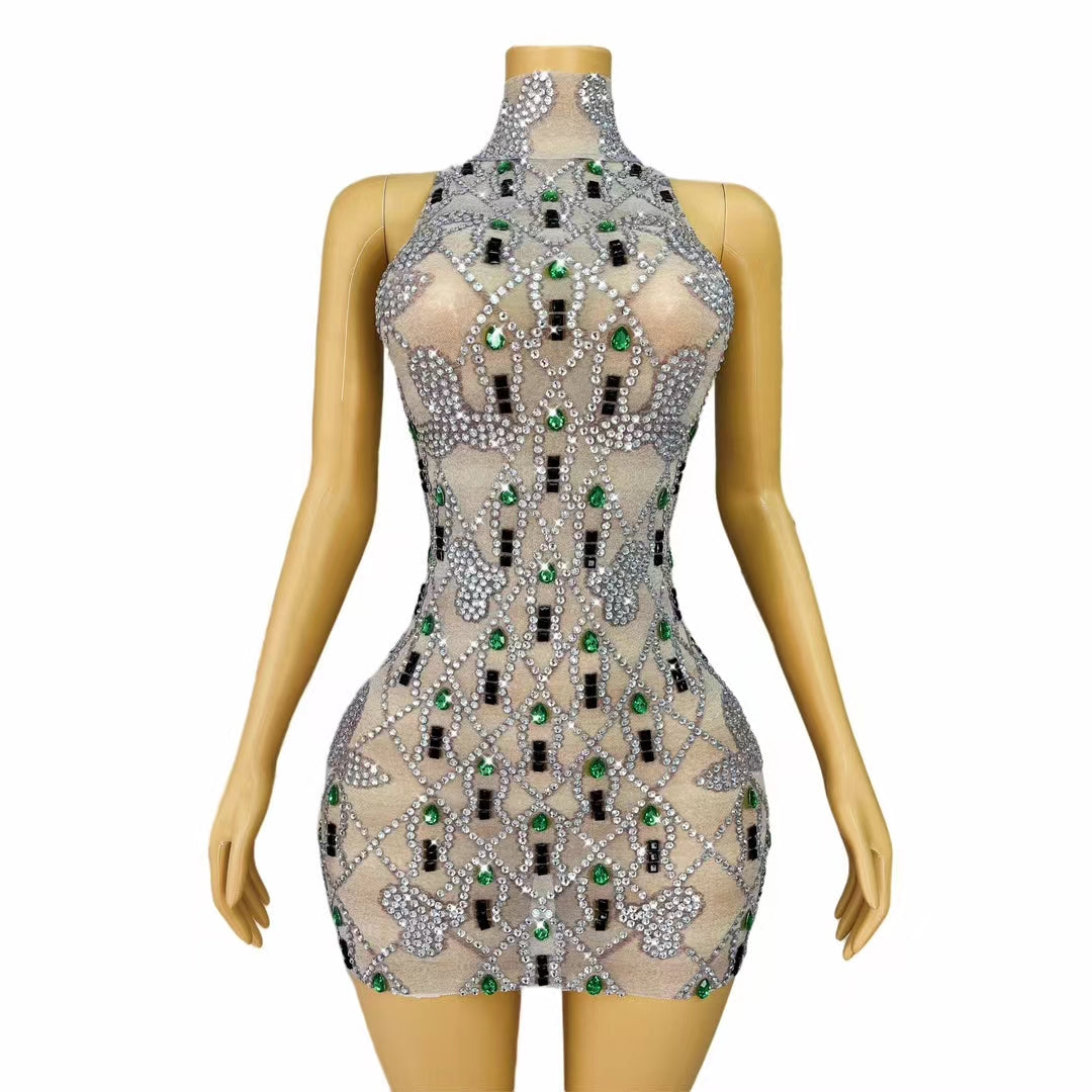 CELESINYI Luoshuang Crystal Frost Bodysuit
