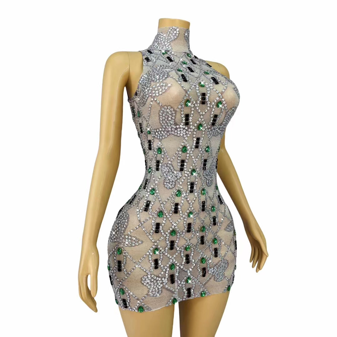 CELESINYI Luoshuang Crystal Frost Bodysuit