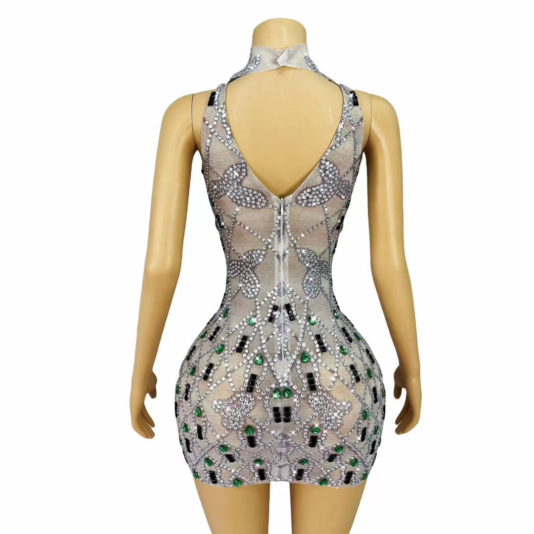 CELESINYI Luoshuang Crystal Frost Bodysuit