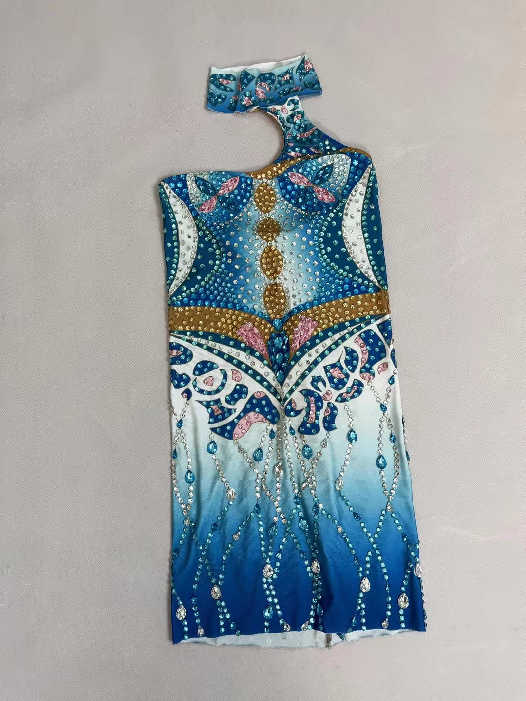 CELESINYI Chuxiahupan Crystal Floral Gown