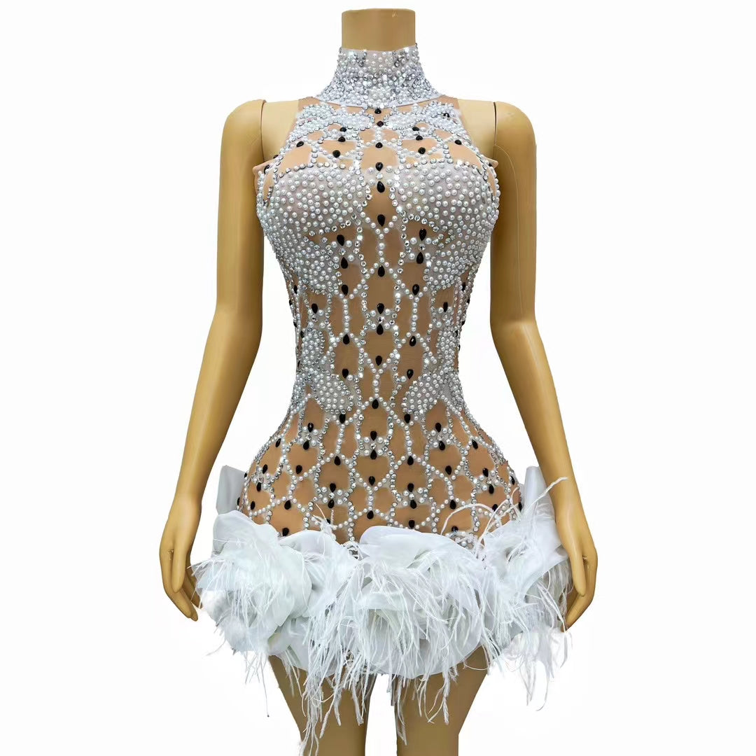 CELESINYI Suizuanhua Crystal Baroque Bodysuit