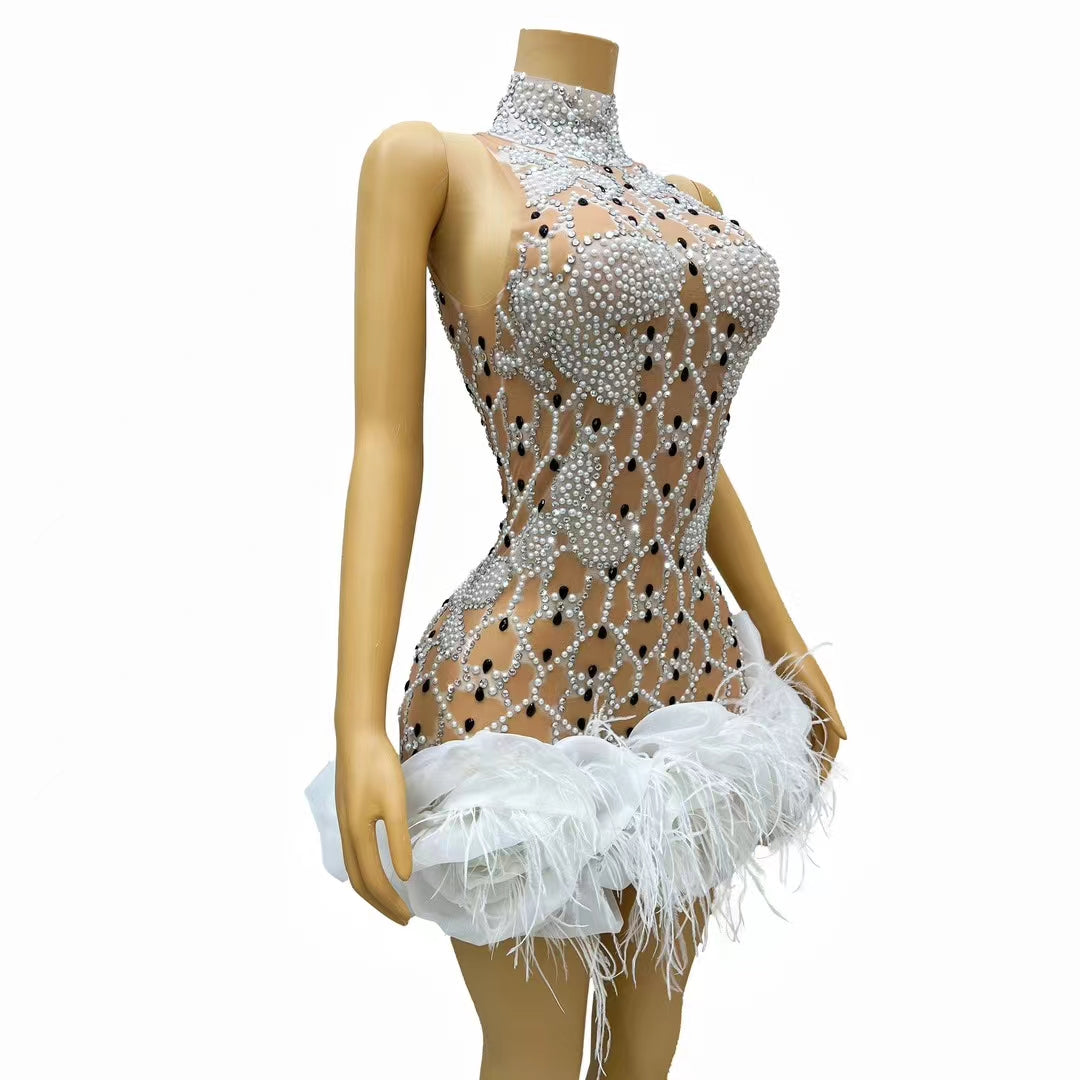 CELESINYI Suizuanhua Crystal Baroque Bodysuit