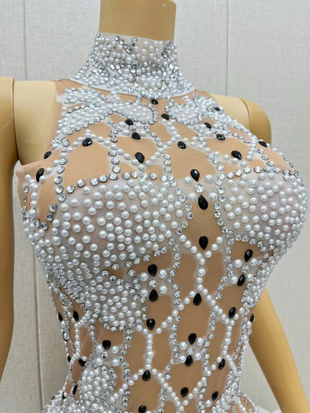 CELESINYI Suizuanhua Crystal Baroque Bodysuit