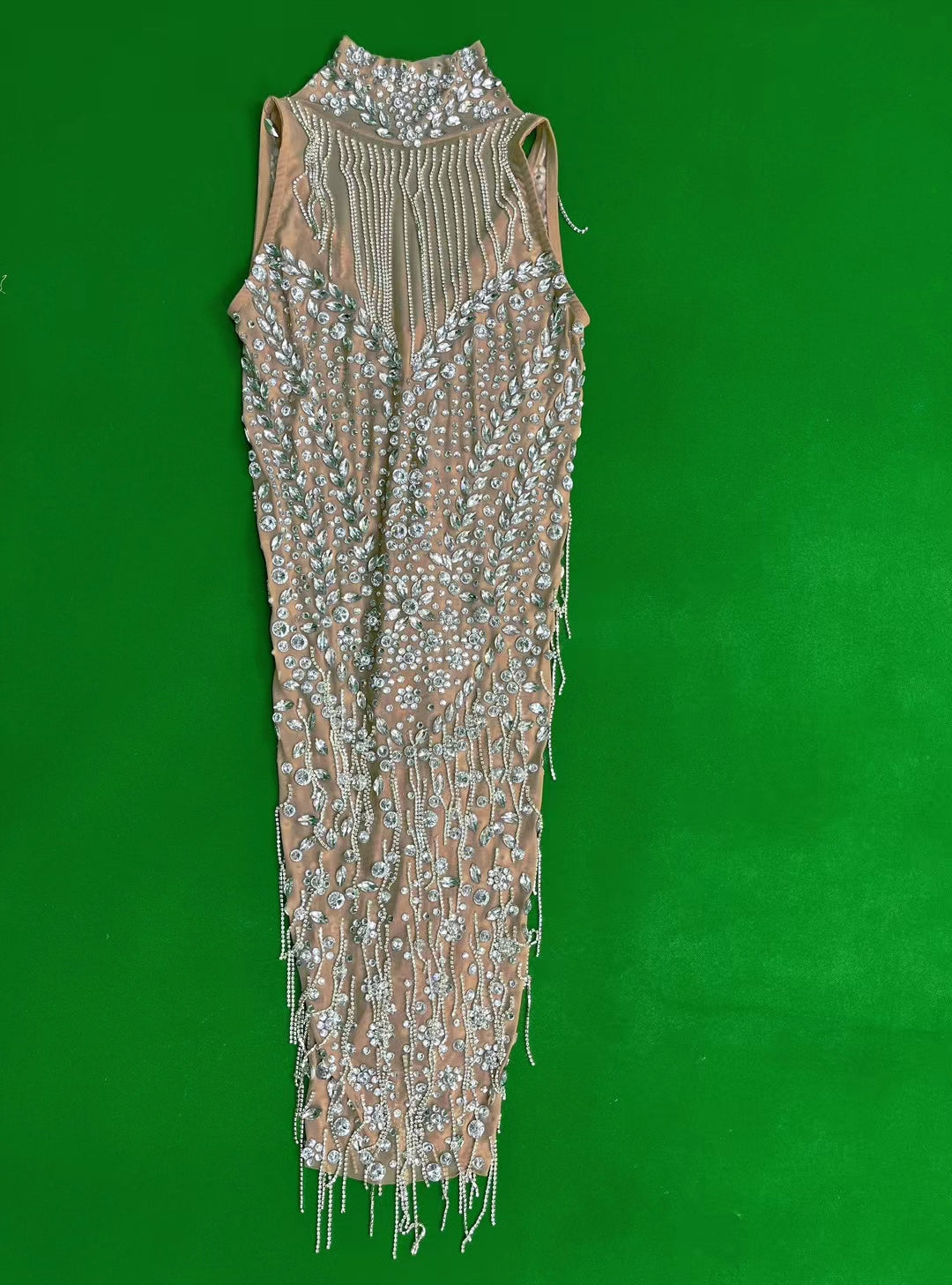 CELESINYI Qiushuang Crystal Petal Bodysuit