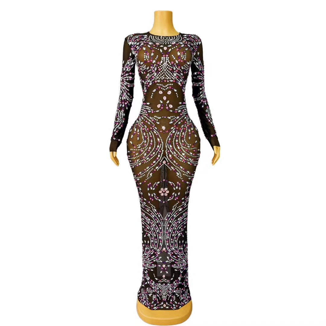 CELESINYI Zitenghua Crystal Wisteria Gown