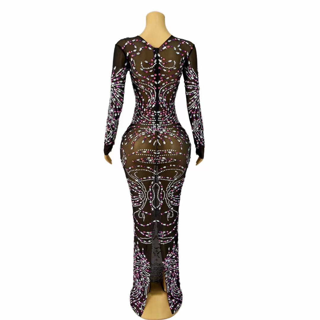 CELESINYI Zitenghua Crystal Wisteria Gown