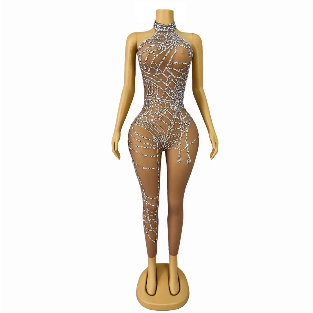 CELESINYI Zhizhuwang Crystal Web Gown