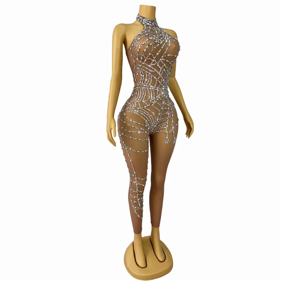 CELESINYI Zhizhuwang Crystal Web Gown