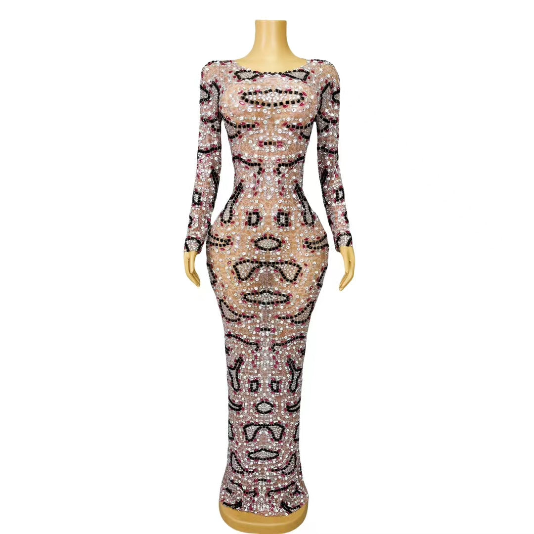 CELESINYI Anquan Crystal Eye Bodysuit
