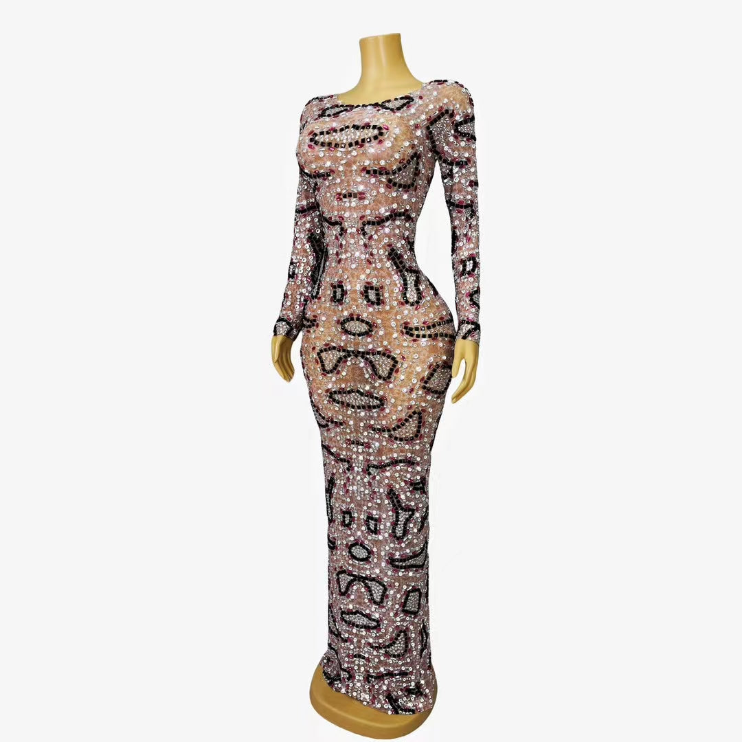 CELESINYI Anquan Crystal Eye Bodysuit