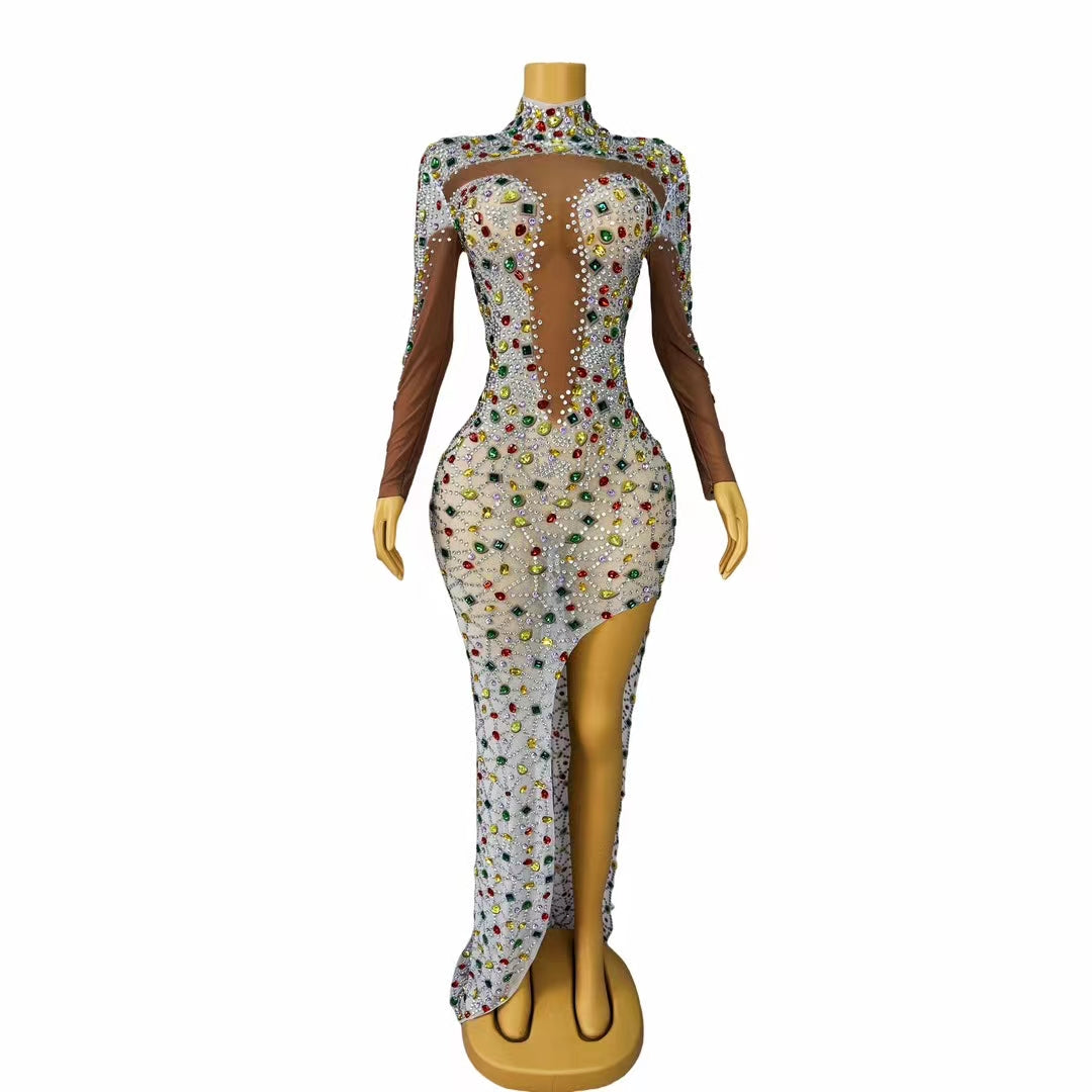 CELESINYI Babaozhou Crystal Gem Bodysuit