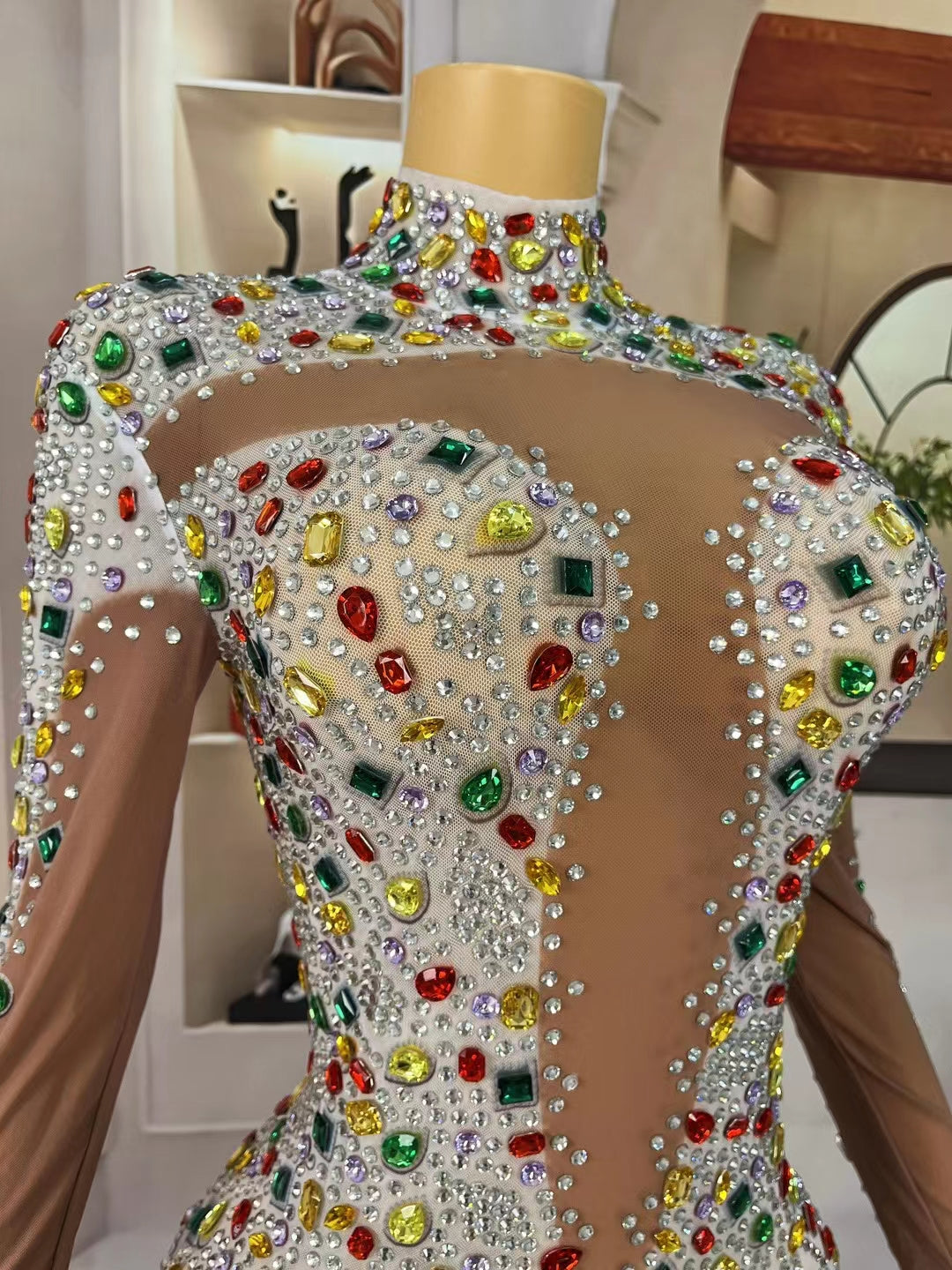 CELESINYI Babaozhou Crystal Gem Bodysuit