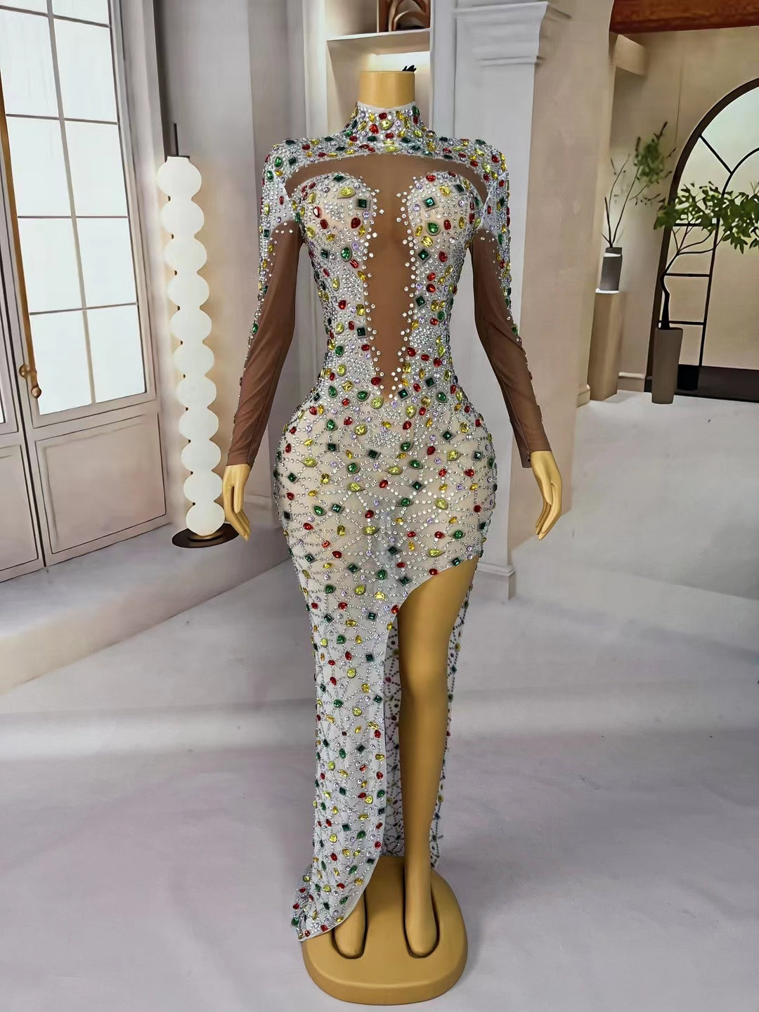 CELESINYI Babaozhou Crystal Gem Bodysuit