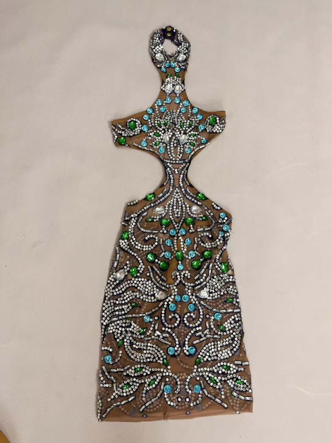 CELESINYI Lanlianye Crystal Lotus Bodysuit