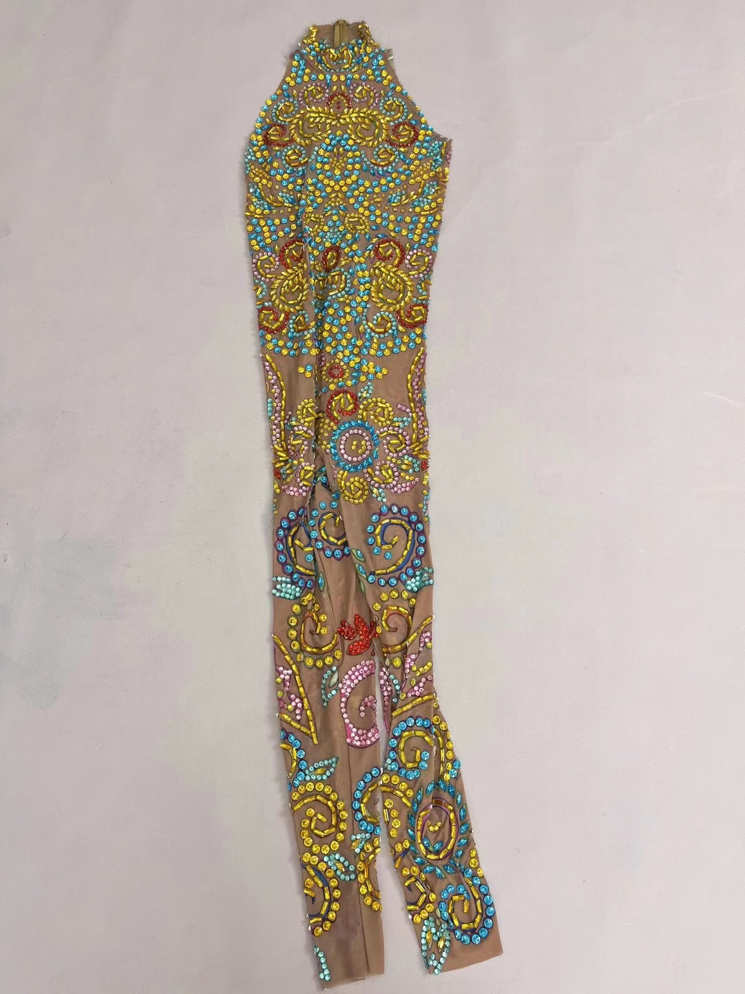 CELESINYI Qingwufeihua Crystal Colorful Bodysuit