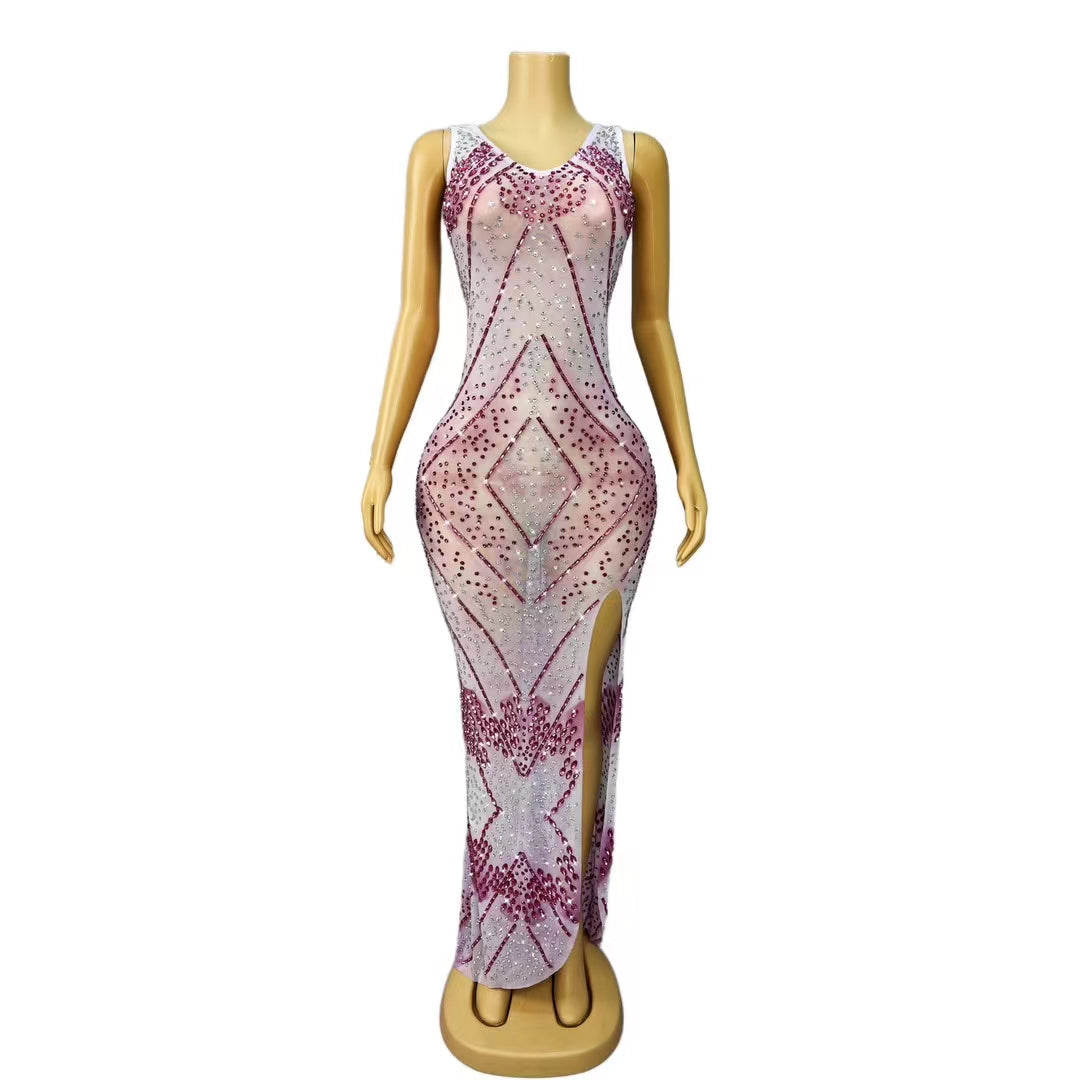 CELESINYI Rouxue Crystal Lavender Leotard