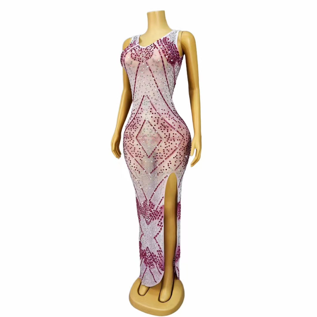 CELESINYI Rouxue Crystal Lavender Leotard