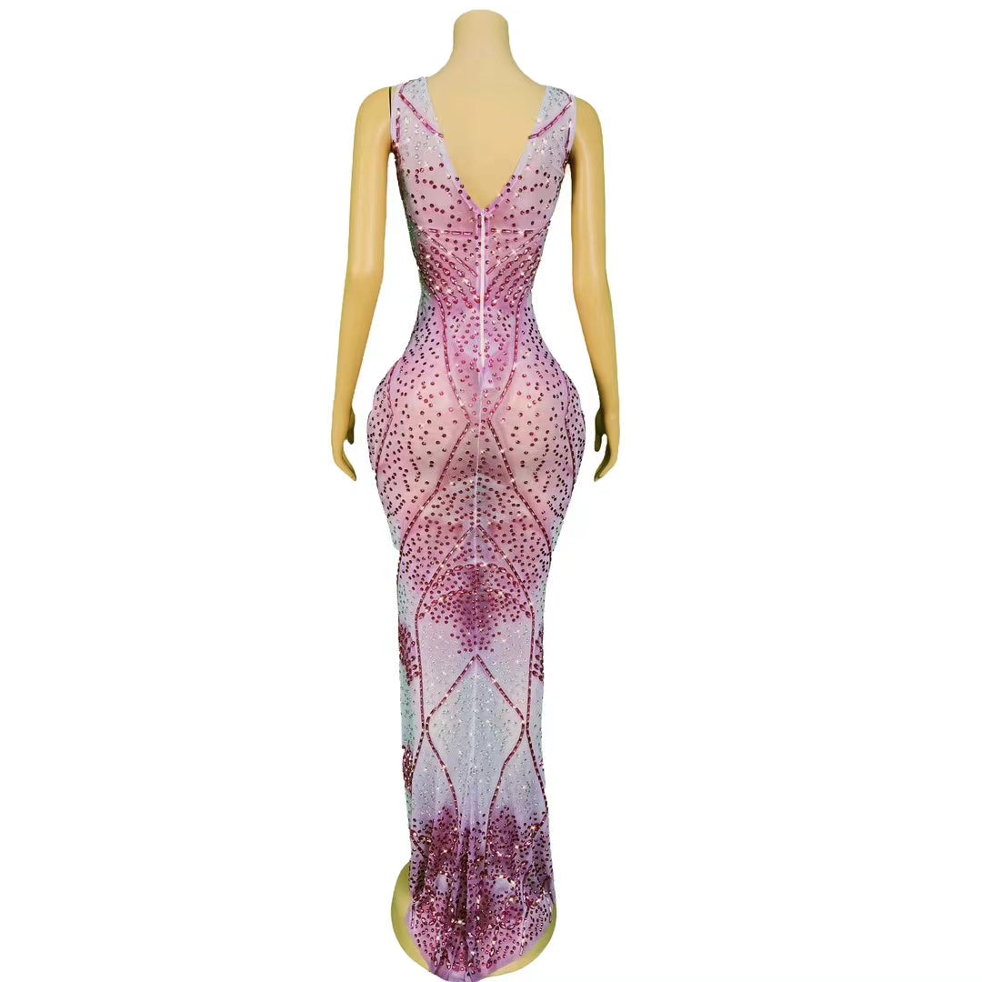 CELESINYI Rouxue Crystal Lavender Leotard