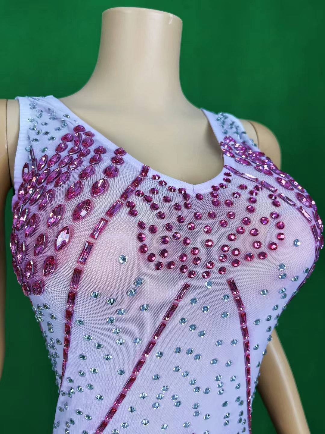 CELESINYI Rouxue Crystal Lavender Leotard