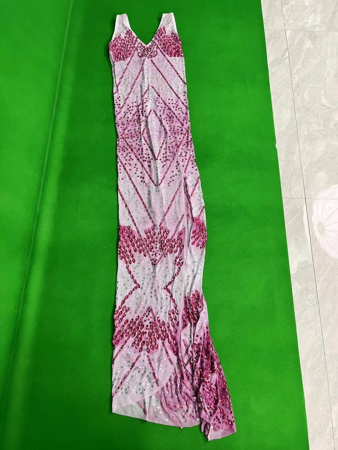 CELESINYI Rouxue Crystal Lavender Leotard