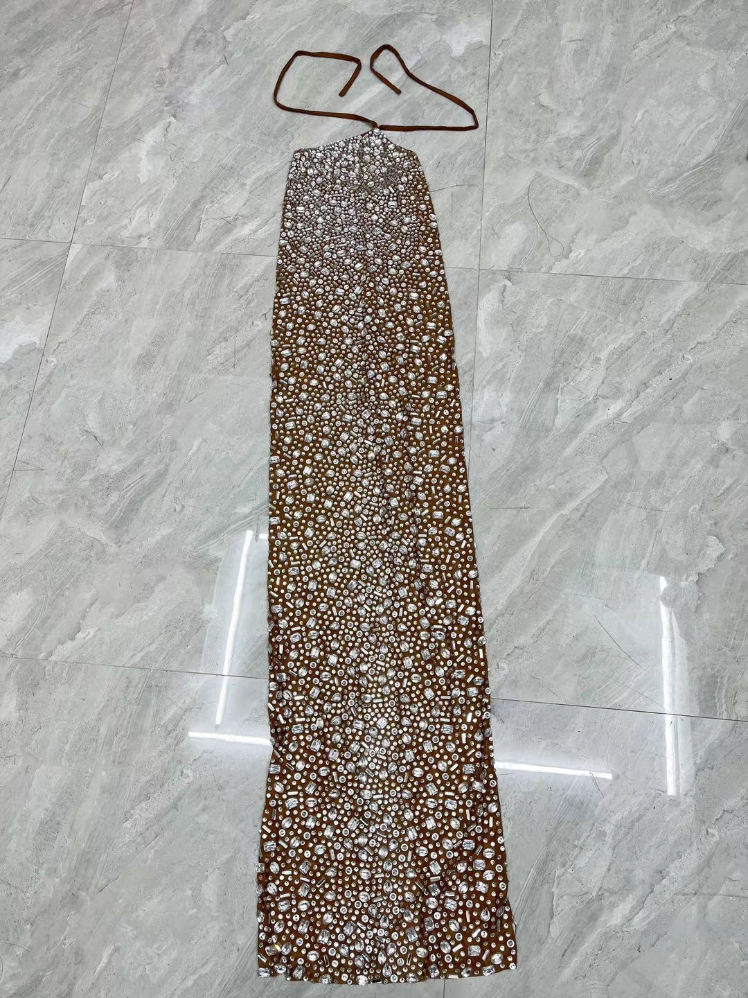 CELESINYI Xingyao Crystal White Mermaid Gown