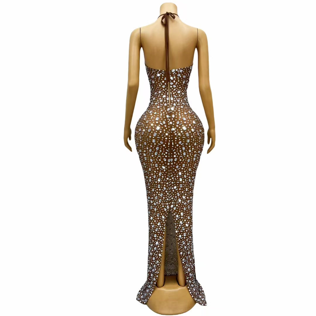 CELESINYI Xingyao Crystal White Mermaid Gown