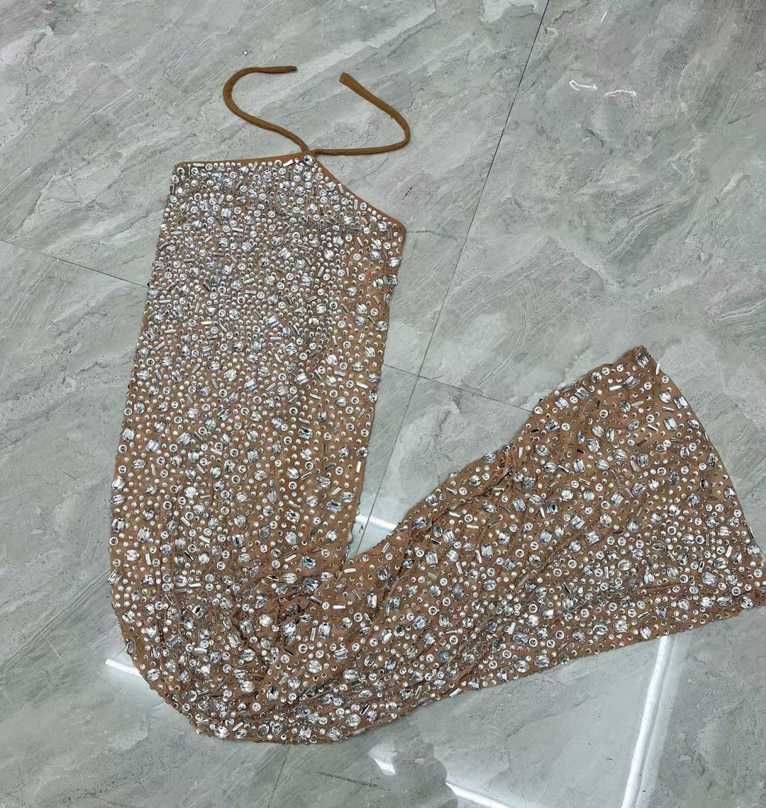 CELESINYI Xingyao Crystal Skin Tone Mermaid Gown