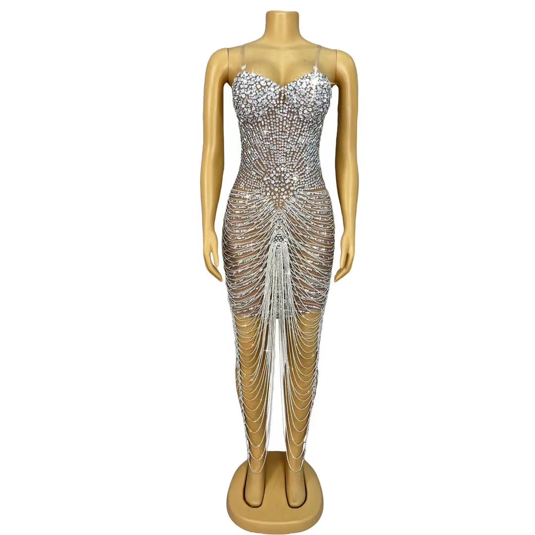 CELESINYI Huaruixinglu Crystal Sweetheart Bodysuit