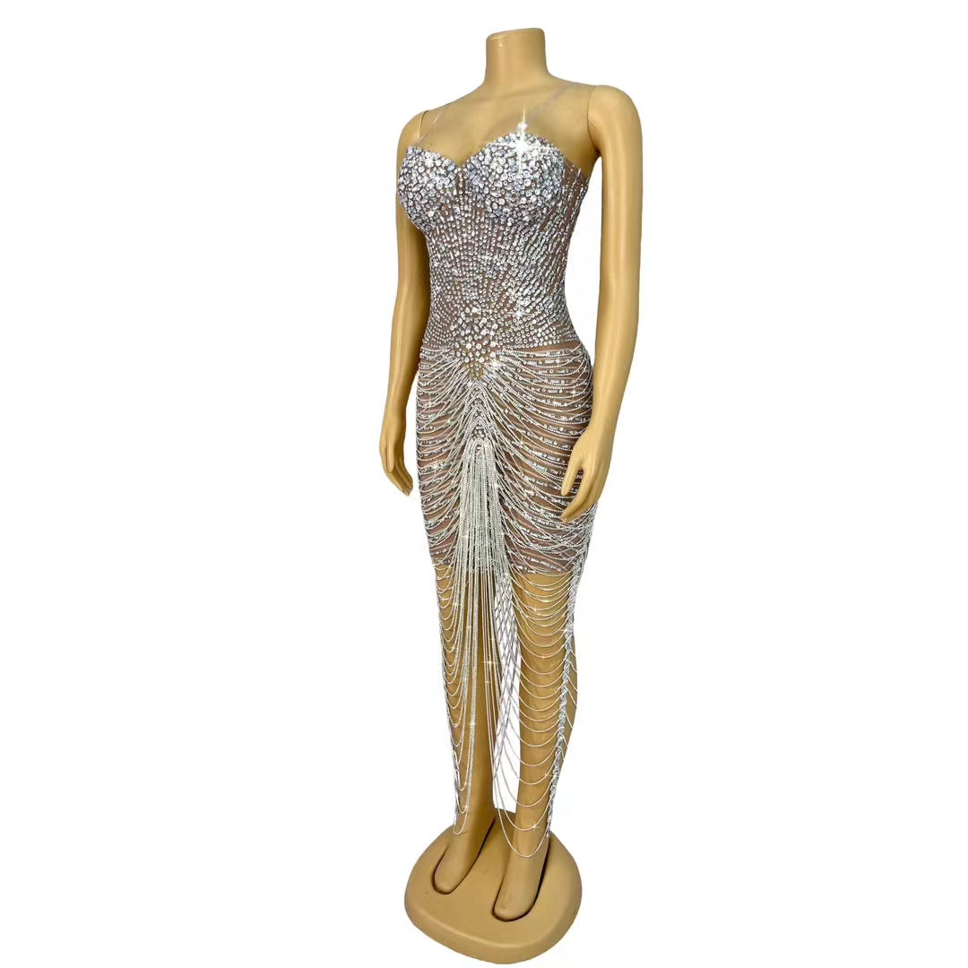 CELESINYI Huaruixinglu Crystal Sweetheart Bodysuit