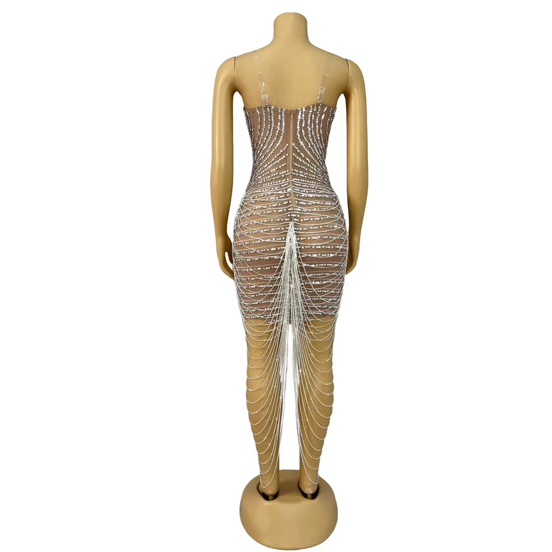 CELESINYI Huaruixinglu Crystal Sweetheart Bodysuit