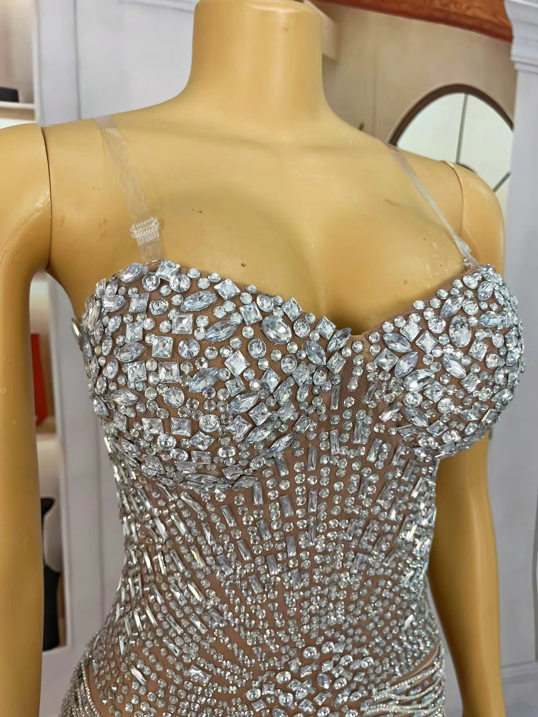 CELESINYI Huaruixinglu Crystal Sweetheart Bodysuit