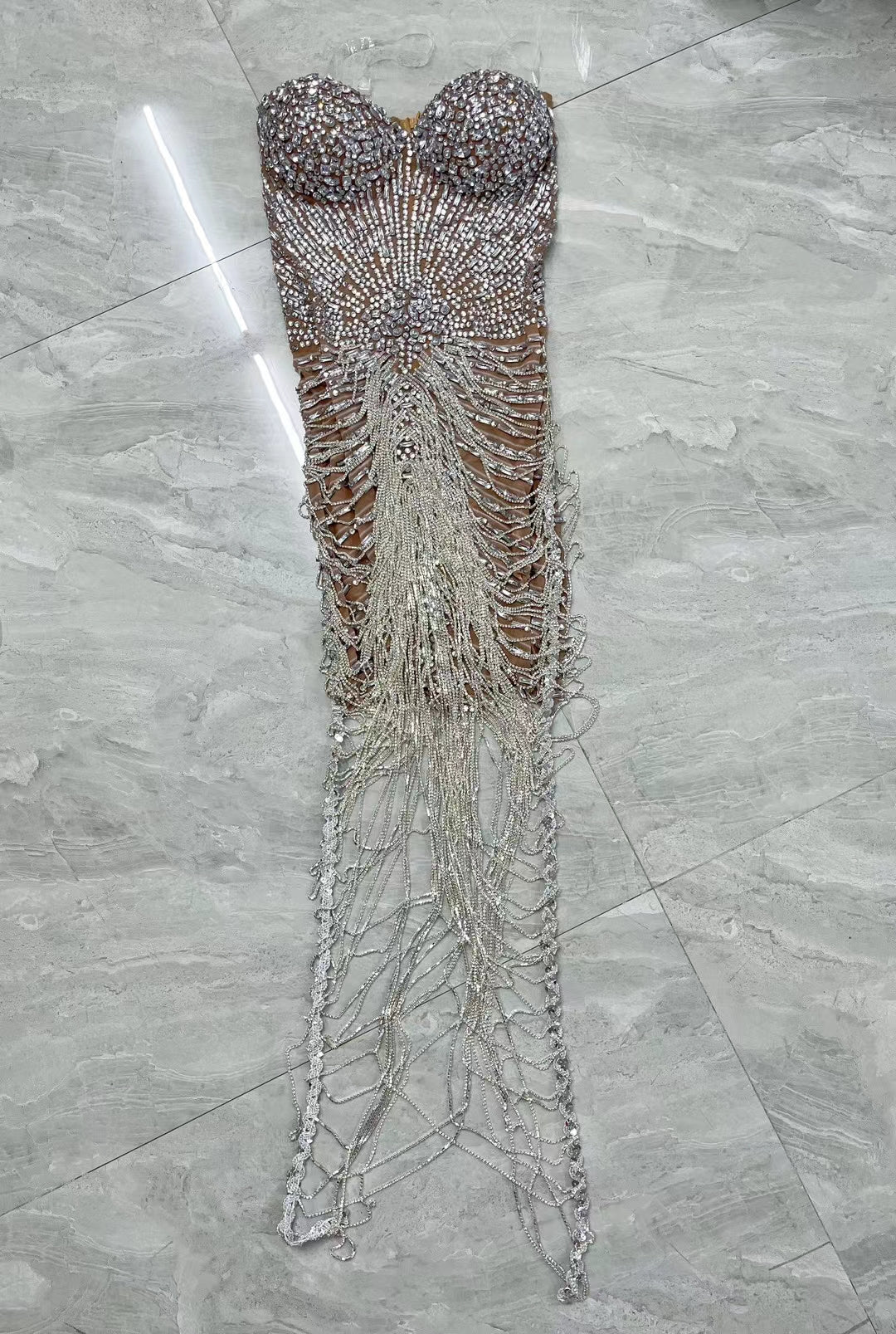 CELESINYI Huaruixinglu Crystal Sweetheart Bodysuit