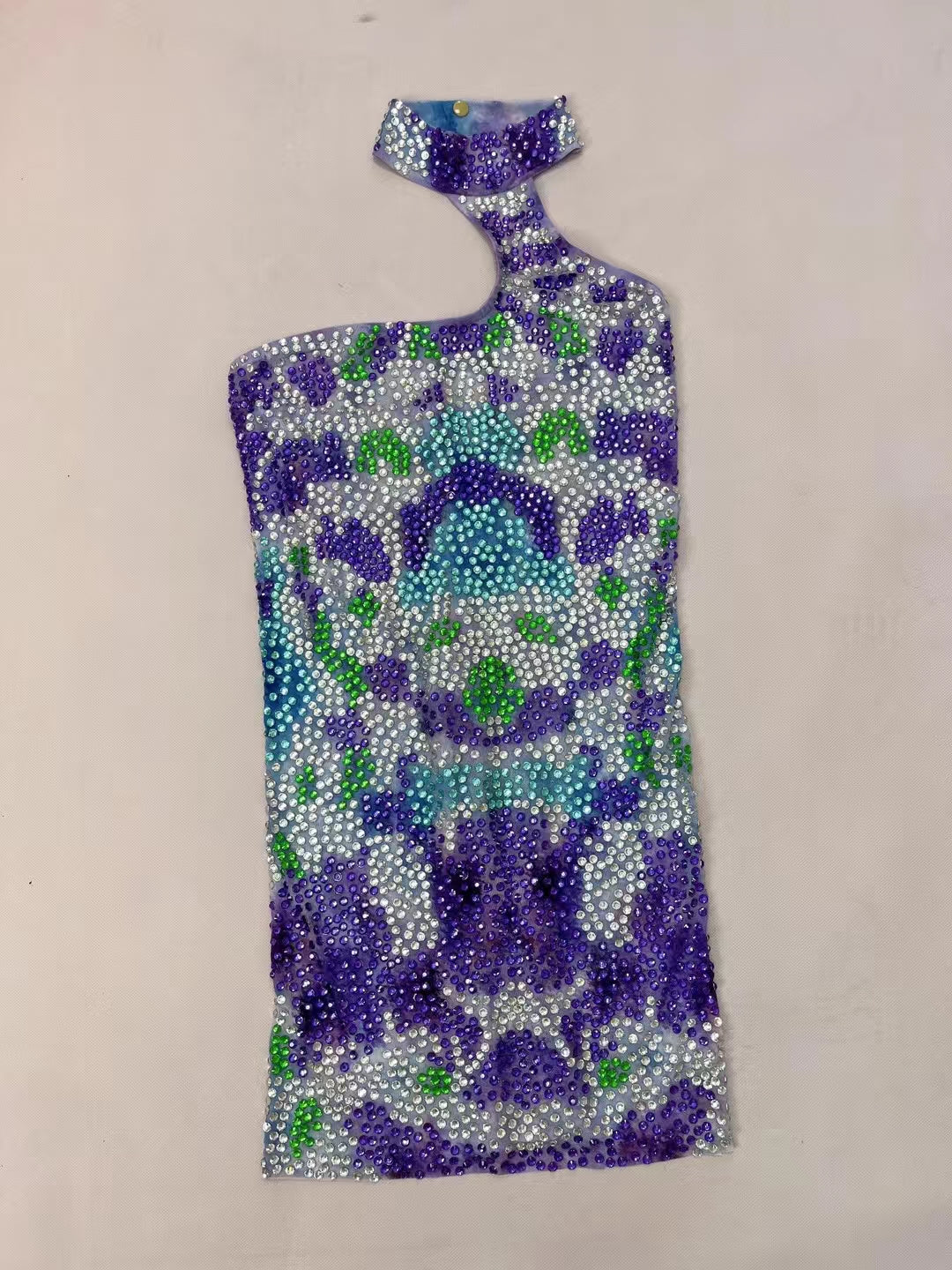 CELESINYI Zijinyu Crystal Lavender Wave Bodysuit